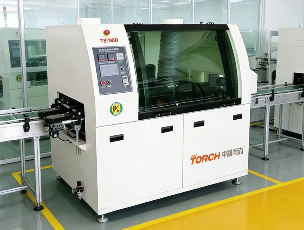TORCH 中科同志 TB780D 全自动双波峰焊机 小型无铅 PCB 线路板波峰焊设备 两段热风预热锡炉焊接机